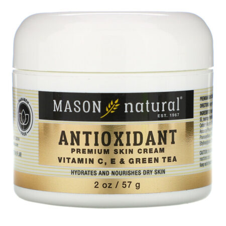 Mason Natural, Antioxidant Premium Skin Cream, Vitamin C, E & Green Tea, 2 oz (57 g)