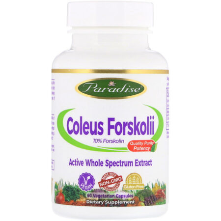 Paradise Herbs, Coleus forskolii, 60 cápsulas vegetarianas