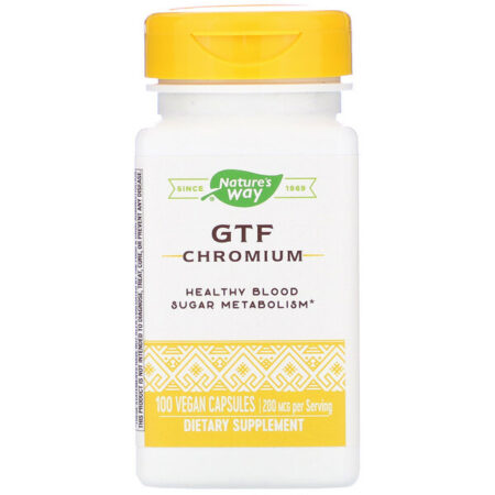 Nature's Way, GTF Chromium, 200 mcg, 100 Vegan Capsules