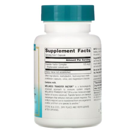 Source Naturals, Fator de Transferência de Bem-Estar, 125 mg, 60 Cápsulas Vegetais - Image 2