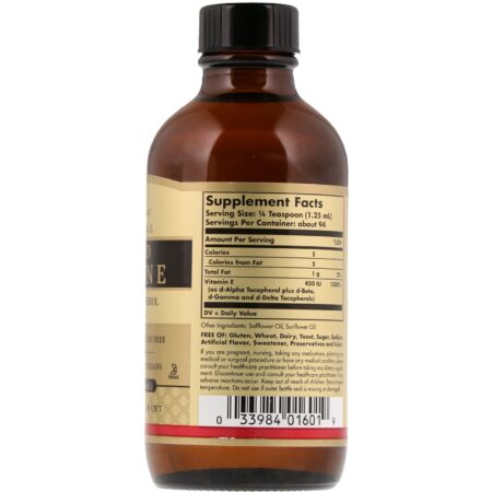 Solgar, Vitamina E Natural Líquida , 4 fl oz (118 ml) - Image 2