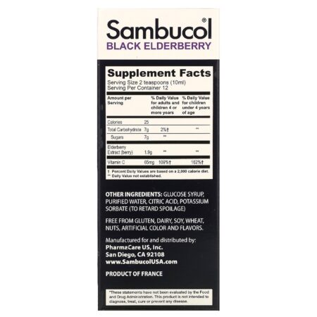 Sambucol, Xarope de Sabugueiro Preto, Para Crianças, Sabor de Frutos Silvestres, 120 ml (4 fl oz) - Image 2