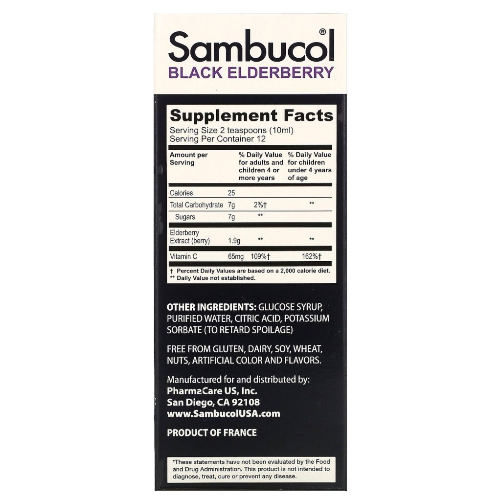 Sambucol, Xarope de Sabugueiro Preto, Para Crianças, Sabor de Frutos Silvestres, 120 ml (4 fl oz) - Imagem 2