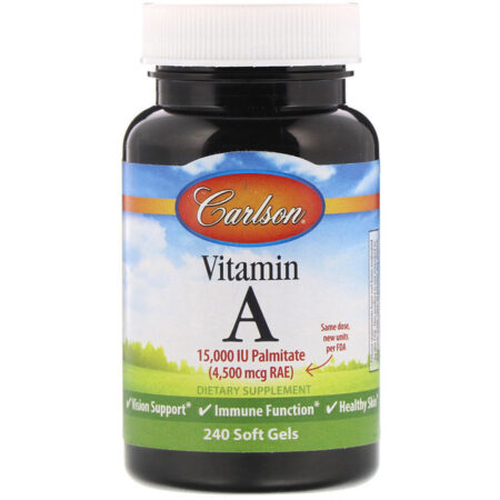 Carlson Labs, Vitamina A, 15.000 UI, 240 Soft Gels