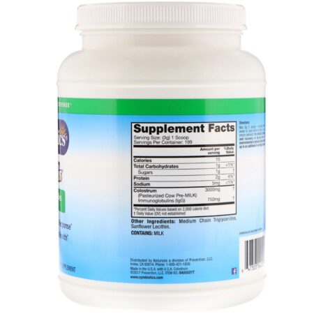 Symbiotics, Colostrum Plus, em Pó, 21 oz (597 g) - Image 2