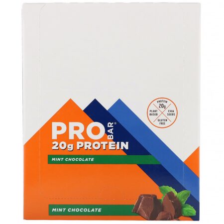 ProBar, Protein Bar, Mint Chocolate, 12 Bars, 2.47 oz (70 g) Each - Image 2