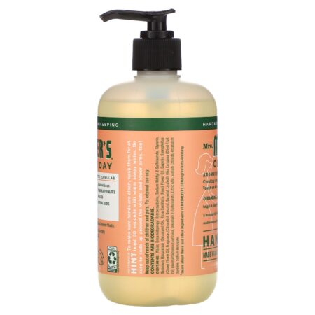 Mrs. Meyers Clean Day, Hand Soap, Geranium Scent, 12.5 fl oz (370 ml) - Image 2