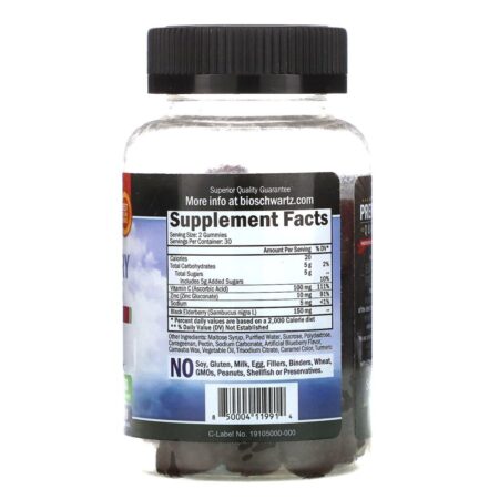 BioSchwartz, Advanced Formula Elderberry Gummies, 60 Gummies - Imagem 2