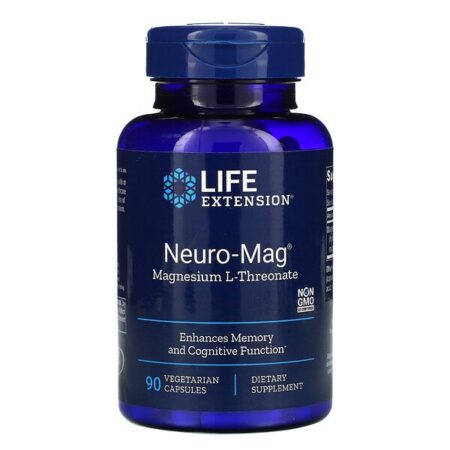 Life Extension, Neuro-Mag, L-Treonato de Magnésio, 90 Cápsulas Vegetais