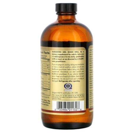 Solgar, Earth Source, Óleo de Linhaça Orgânico, 473 ml (16 fl oz) - Image 3