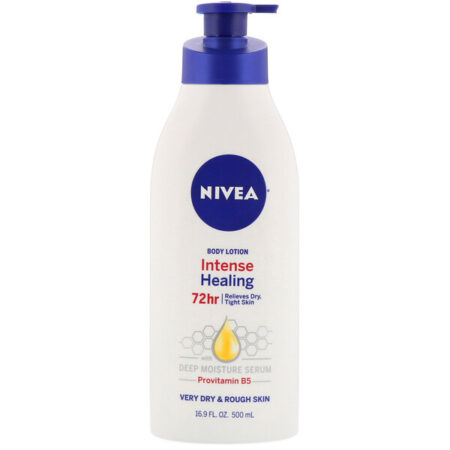 Nivea, Hidratação prolongada, loção corporal, pele seca e muito seca, 16,9 fl. oz. (500 mL)