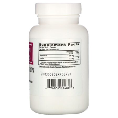 Ecological Formulas, Monolaurina, 600 mg, 90 Cápsulas - Imagem 2