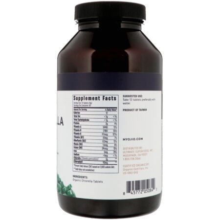 Ojio, Comprimidos Orgânicos de Chlorella, 250 mg, 1000 Comprimidos - Image 2