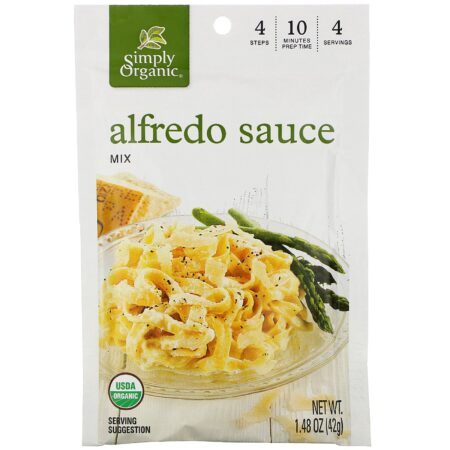 Simply Organic, Mix de Molho Alfredo, 12 Pacotes, 1.48 oz (42 g) Cada - Image 2