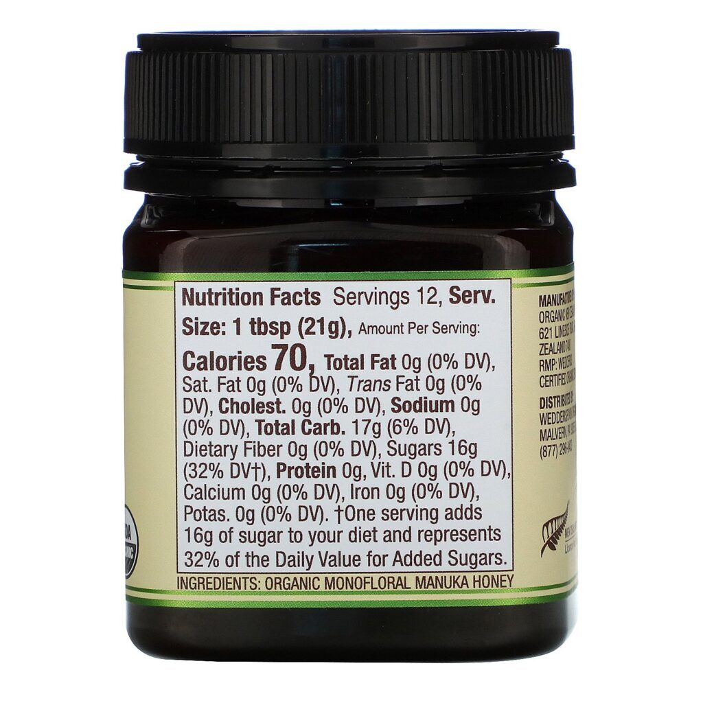 Wedderspoon, Organic Raw Manuka Honey, KFactor 16, 8.8 oz (250 g) - Imagem 2