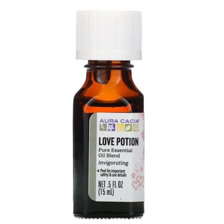 Aura Cacia, Óleo Essencial Puro, Poção do Amor, 15 ml (0,5 fl oz)