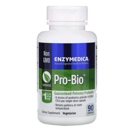 Enzymedica, Pro-Bio, Probiótico de Potência Garantida, 90 Cápsulas