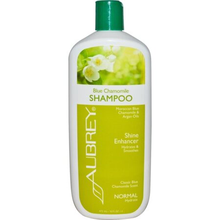 Aubrey Organics, Shampoo de Camomila Azul, aroma clássico de camomila azul, normal, 16 fl oz (473 ml)