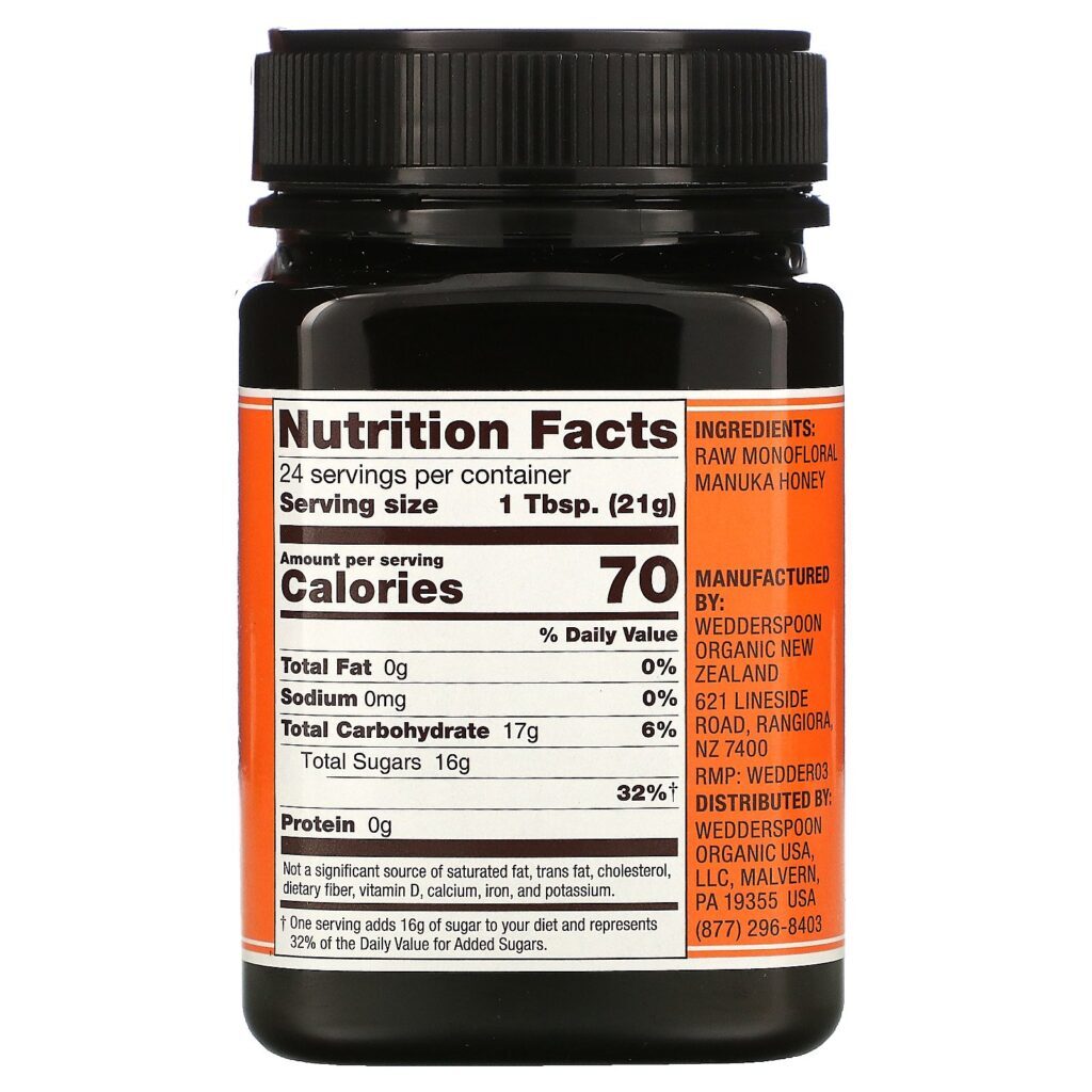 Wedderspoon, Mel de Manuka Monofloral Puro, KFactor 16, 500 g (1,1 lb) - Imagem 2