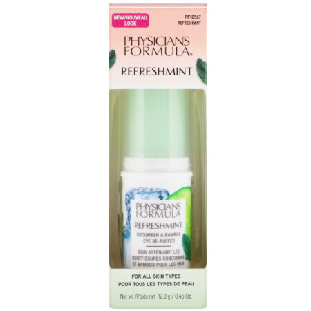 Physicians Formula, RefreshMint, Spray de Pepino e Bambu para Desinchar os Olhos, 0,45 oz (12,8 g) - Image 2