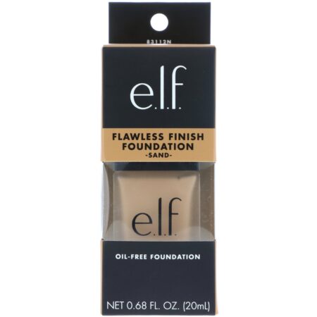 E.L.F., Base Acabamento Impecável, Não Oleosa, Areia, 0,68 fl oz (20 ml) - Image 2