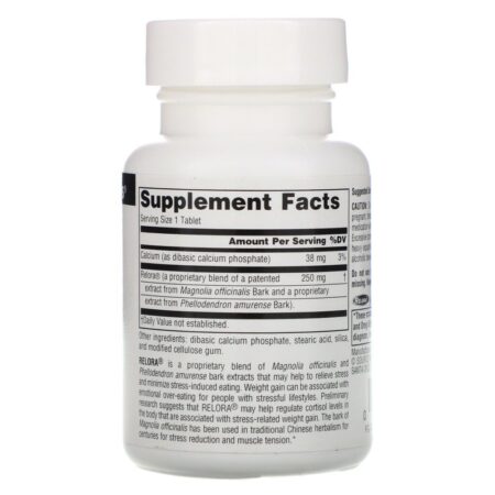 Source Naturals, Relora, 250 mg, 90 tabletes - Imagem 2