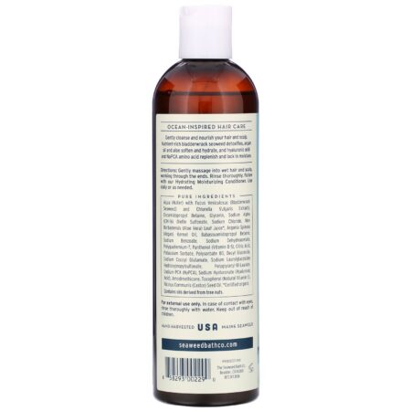 The Seaweed Bath Co., Hydrating Moisturizing Shampoo, Unscented, 12 fl oz (354 ml) - Image 2