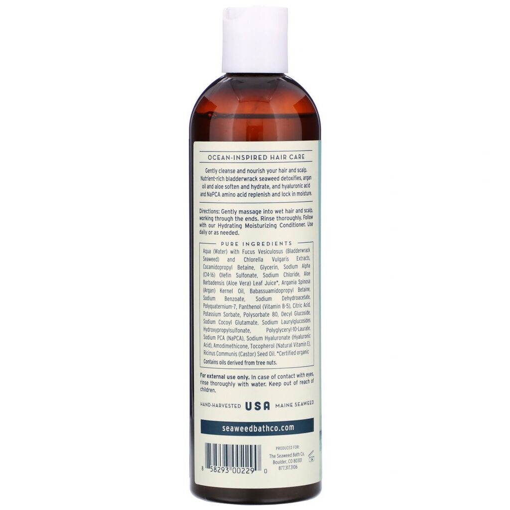 The Seaweed Bath Co., Hydrating Moisturizing Shampoo, Unscented, 12 fl oz (354 ml) - Imagem 2
