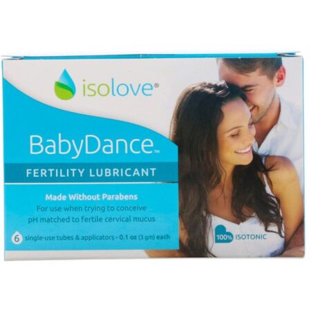 Fairhaven Health, Isolove, Lubrificante para Fertilidade BabyDance, 6 Tubos e Aplicadores de Uso Único, 3 g (0,1 oz) Cada