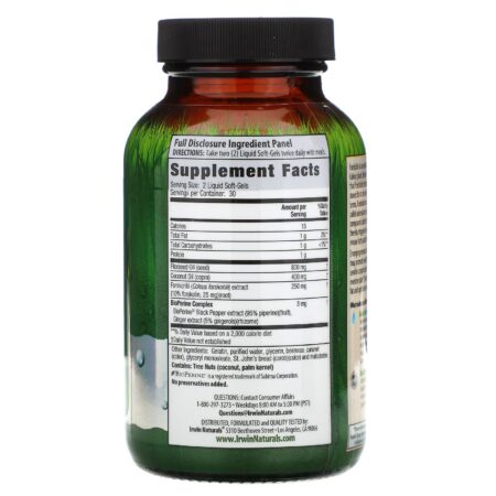 Irwin Naturals, Forskolin, Fat-Loss Diet, 60 Cápsulas em Gel Líquidas - Image 2