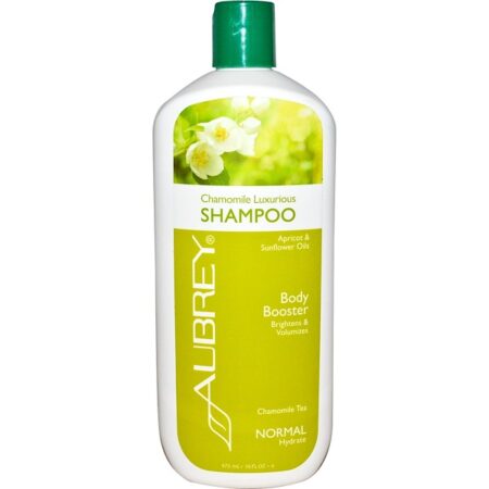 Aubrey Organics, Shampoo Luxuoso de Camomila, Chá de Camomila, Normal, 16 fl oz (473 ml)