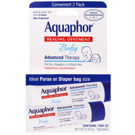 Aquaphor, Baby Healing Ointment, 2 Tubes, 0.35 oz (10 g) Each - Image 2