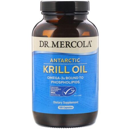 Dr. Mercola, Óleo de Krill Antártico, 180 Cápsulas