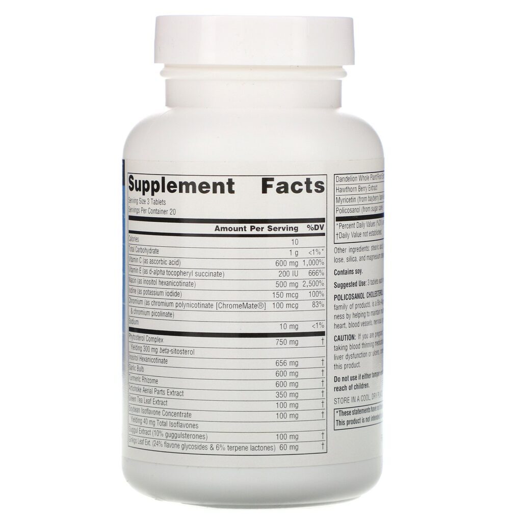 Source Naturals, Complexo Policosanol Colesterol, 60 tabletes - Imagem 3