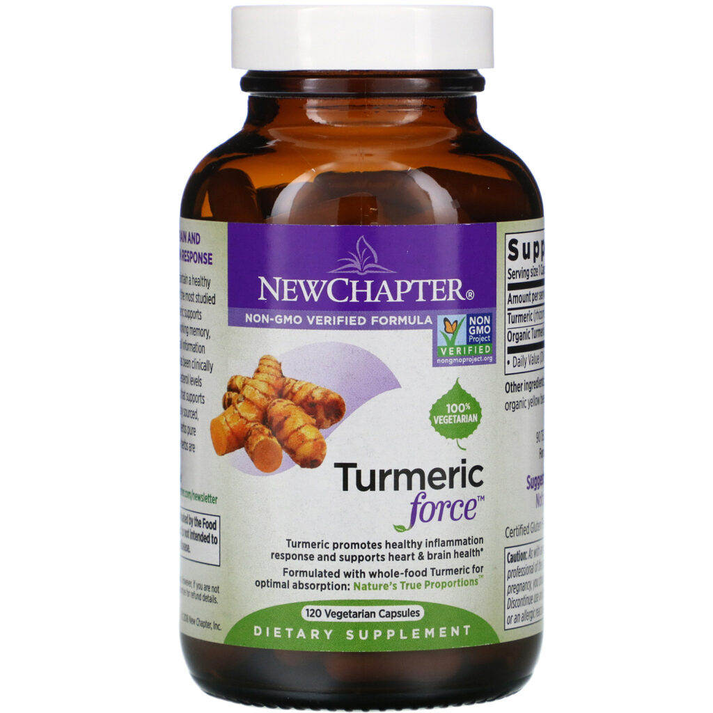 New Chapter, Turmeric Force, 120 Cápsulas Vegetais - Imagem 3