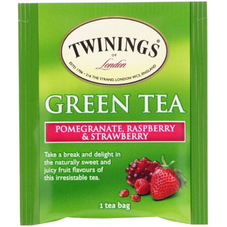 Twinings, Chá Verde, Romã, Framboesa e Morango, 20 Sacos de Chá, 1,06 oz (30 g) - Image 3