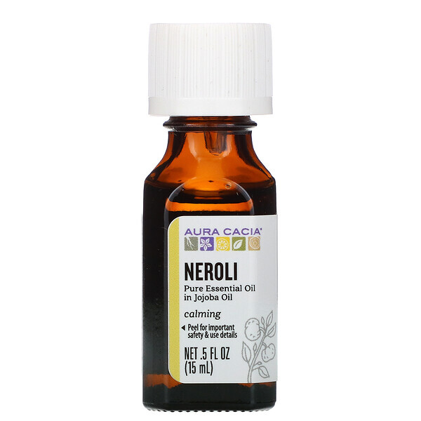 Aura Cacia, Óleo Essencial Puro, Néroli, 15 ml (0,5 fl oz)