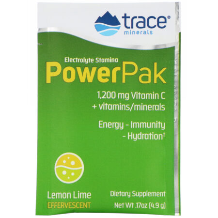 Trace Minerals Research, Electrolyte Stamina PowerPak, Lemon Lime, 30 Packets, 0.17 oz (4.9 g) Each - Image 3