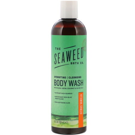 The Seaweed Bath Co., Sabonete Líquido Corporal de Limpeza Hidratante, Baunilha Cítrica, 354 ml (12 fl oz)