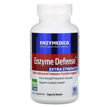 Enzymedica, Enzyme Defense (o antigo ViraStop), Extra Strength, 90 Cápsulas