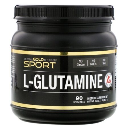 California Gold Nutrition, L-Glutamina em Pó, AjiPure, Sem Glúten, 454 g (16 oz)