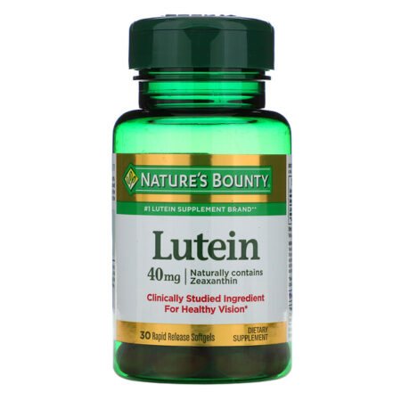 Nature's Bounty, Lutein, 40 mg, 30 Cápsulas Softgel de Liberação Rápida