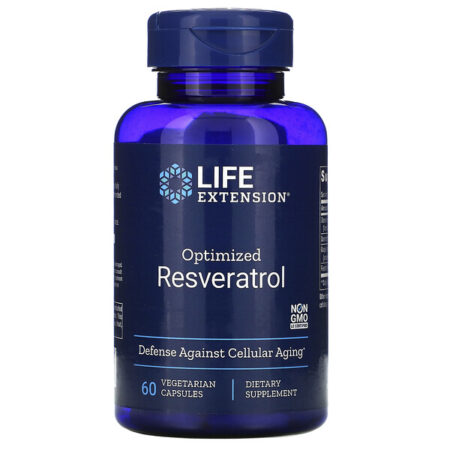 Life Extension, Resveratrol Otimizado, 60 Cápsulas Vegetarianas