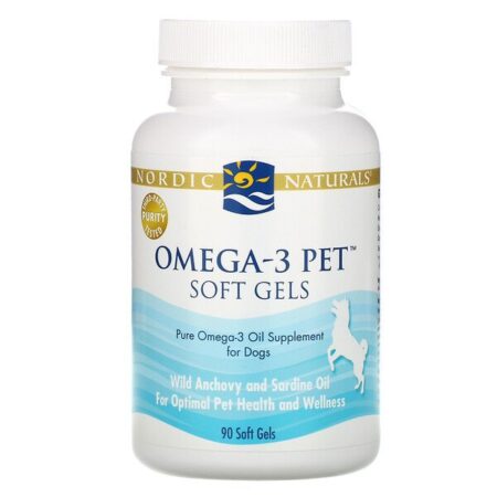 Nordic Naturals, Ômega-3 Pet, Cápsulas Softgel, Para Cães, 90 Cápsulas Softgel