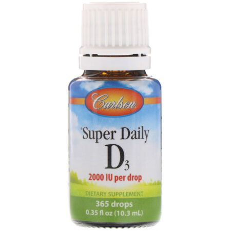 Carlson Labs, Super Daily D3, 2.000 UI, 10,3 ml (0,35 fl oz) - Image 3