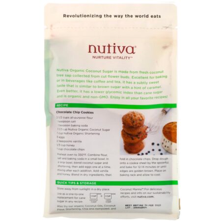 Nutiva, Açúcar de Coco Orgânico, 1 lb (454 g) - Image 2