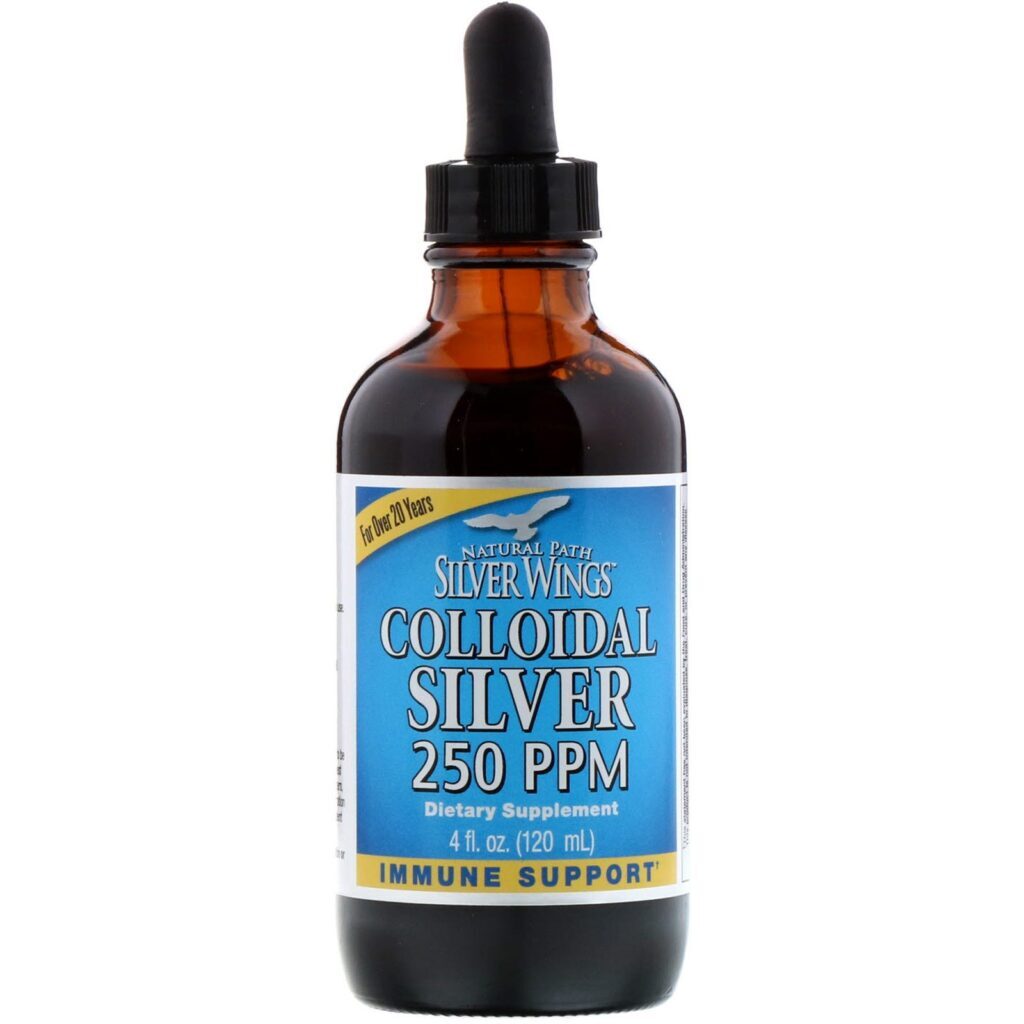 Natural Path Silver Wings, Prata Coloidal, 250 PPM, frasco de 4 oz (120 ml) - Imagem 3