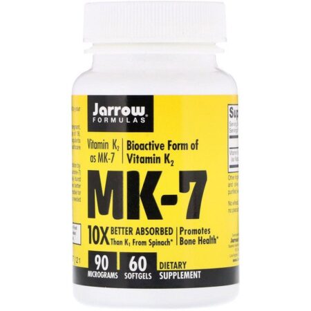 Jarrow Formulas, MK-7. Vitamina K2 naForma MK-7, 90 mcg, 60 softgels