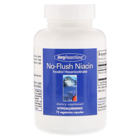 Allergy Research Group, No-Flush Niacin, 75 Vegetarian Capsules