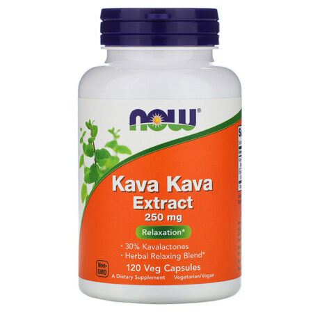 Now Foods, Extrato de Kava Kava, 250 mg, 120 Cápsulas Vegetais